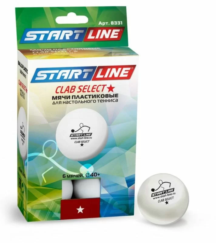 Реальное фото Мяч для настольного тенниса Start Line Club 1* Select New (1шт) белый 8331 от магазина СпортЕВ