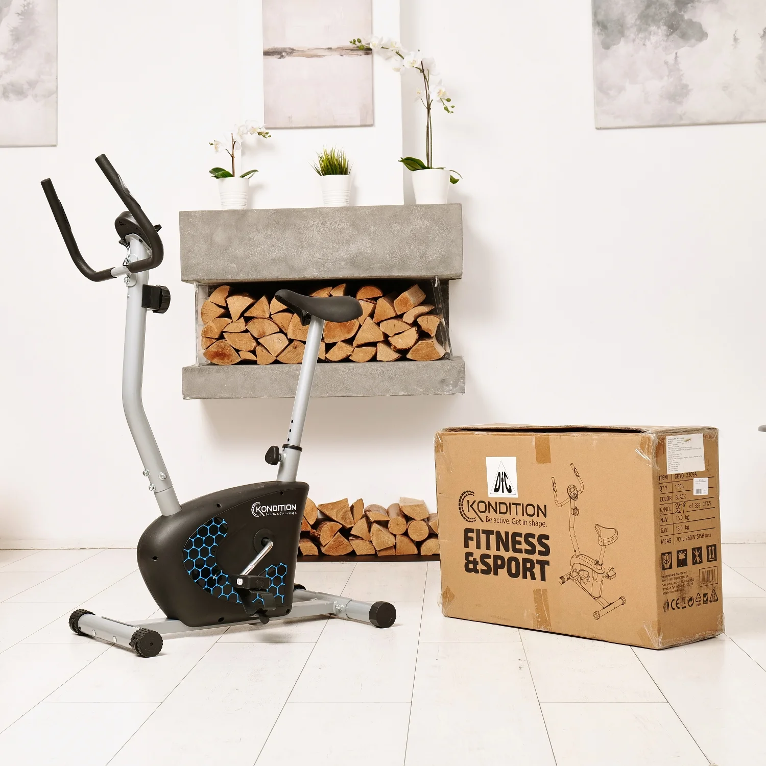 Реальное фото Велотренажер DFC GBYQ-2309A от магазина Спортев