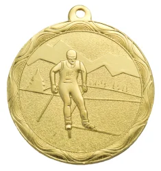 Медаль MZ 82-50/G лыжный спорт  (D-50 мм, s-2 мм)