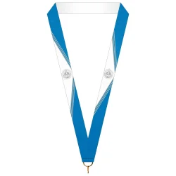 Лента для медали ГТО вид 6 синяя (1-сторонняя, 25 мм)