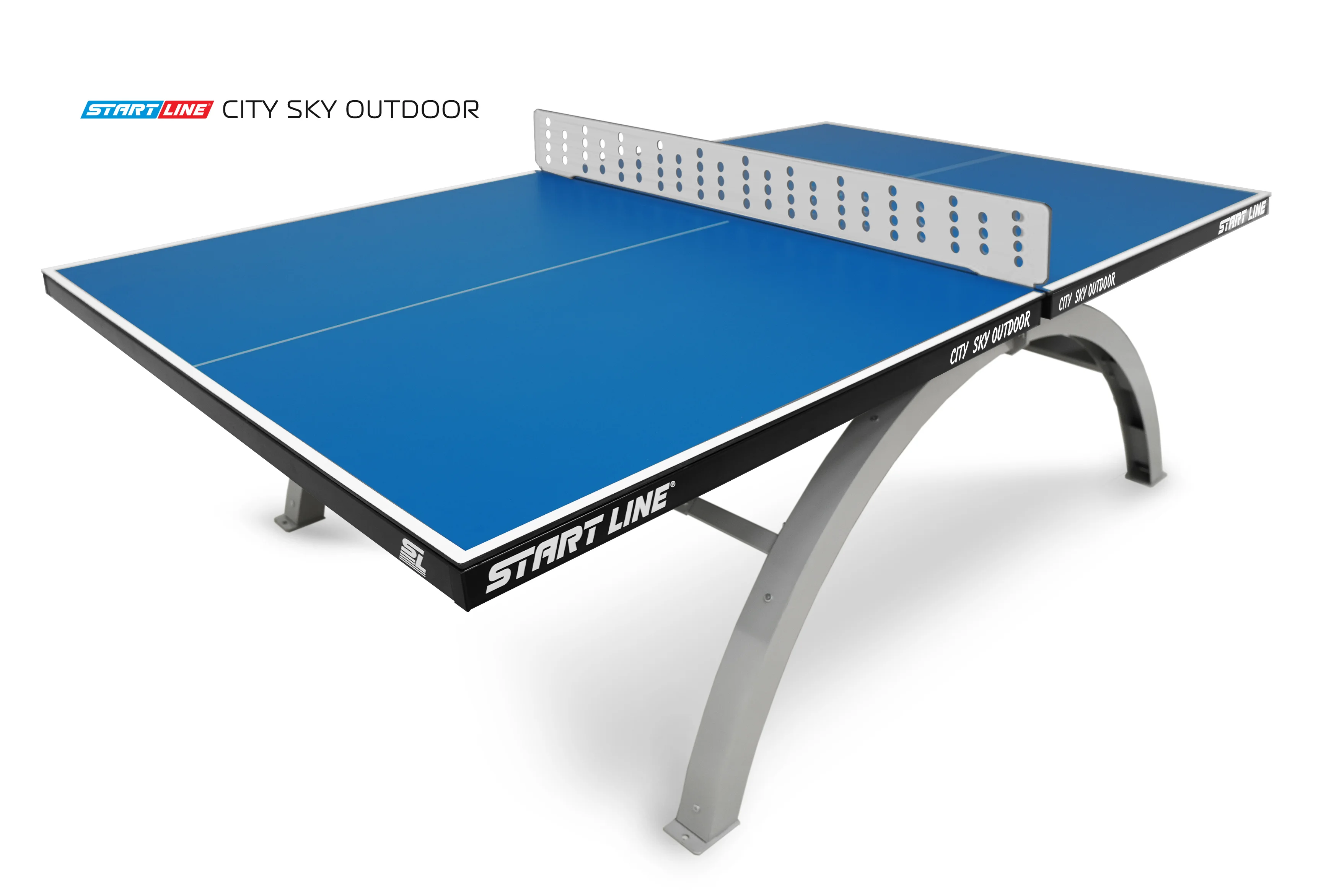 Реальное фото Стол теннисный City SKY Всепогодный Синий от магазина Спортев