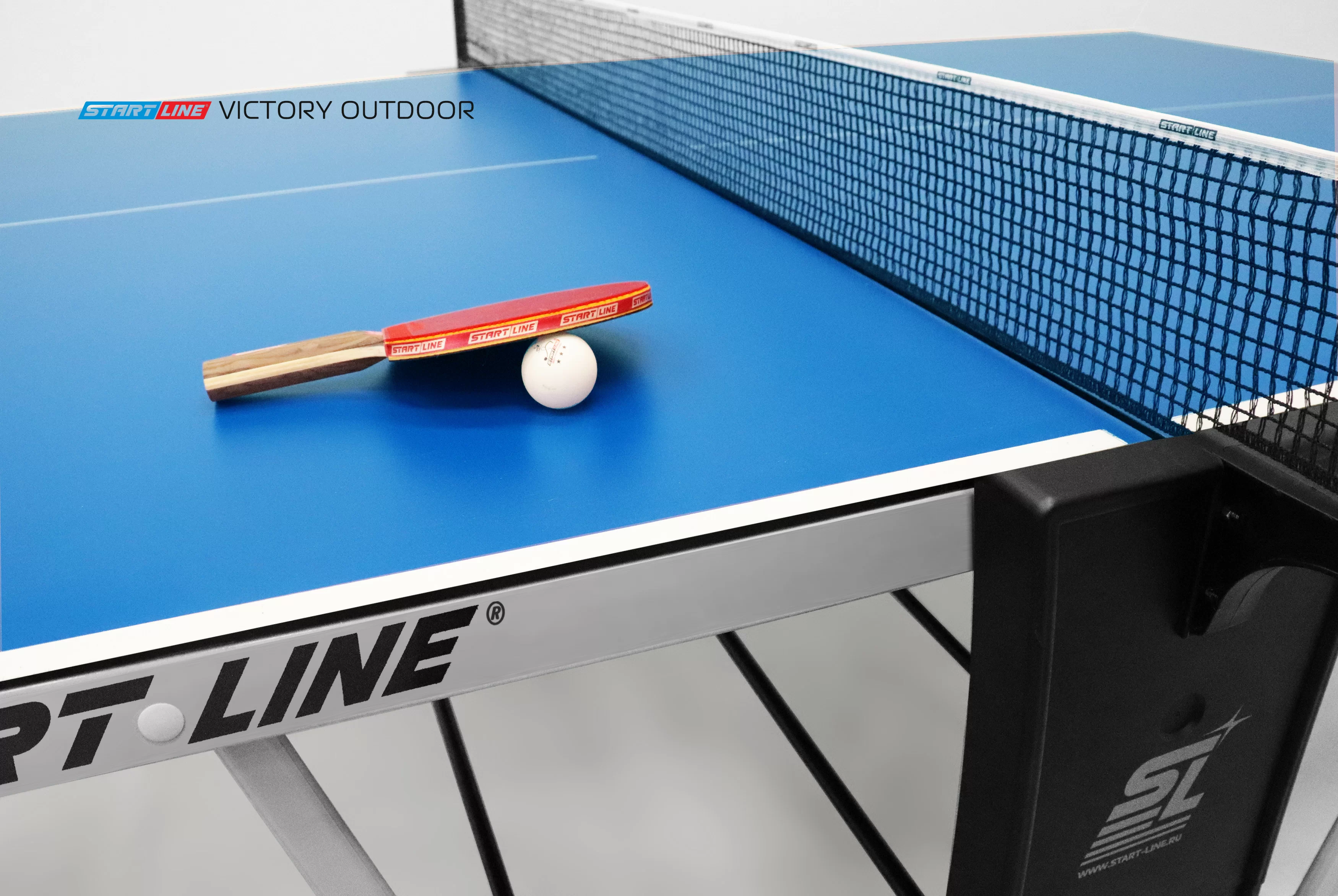 Реальное фото Стол теннисный VICTORY 6 Всепогодный Синий от магазина СпортЕВ