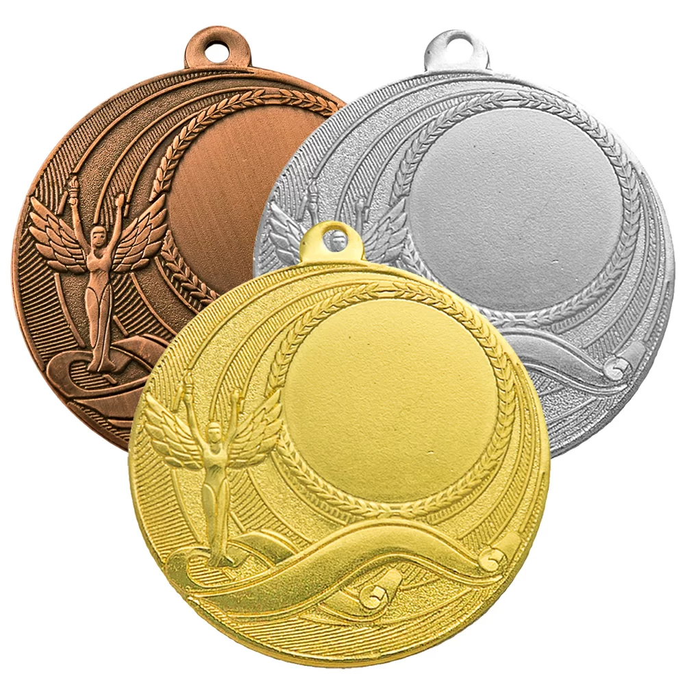 Реальное фото Комплект медалей MZ 04-50 (D-50мм, s-2мм) (G/S/B) от магазина Спортев
