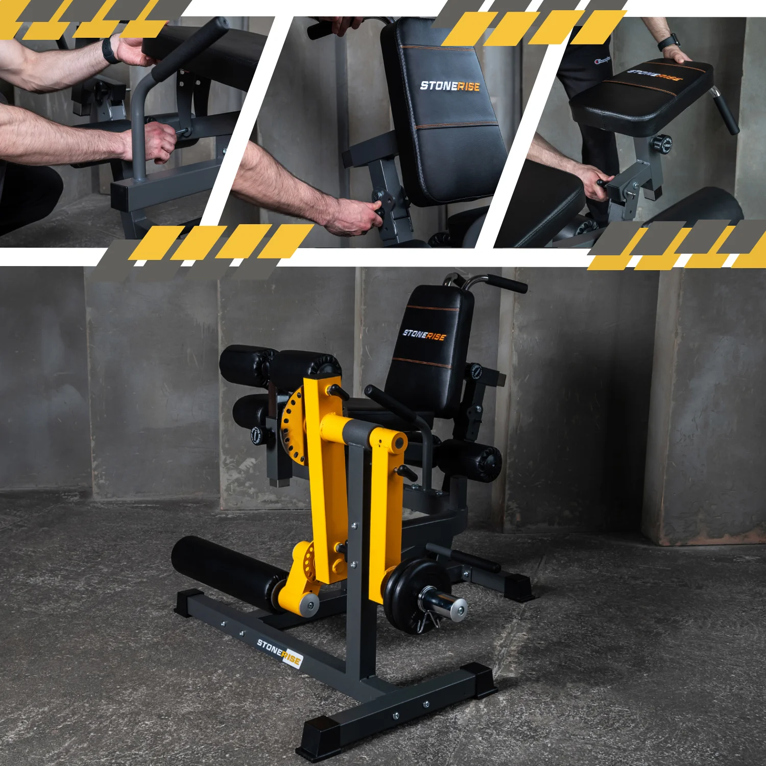 Реальное фото Силовой тренажер. Сгибание и разгибание ног. STONERISE DJS3001 от магазина Спортев