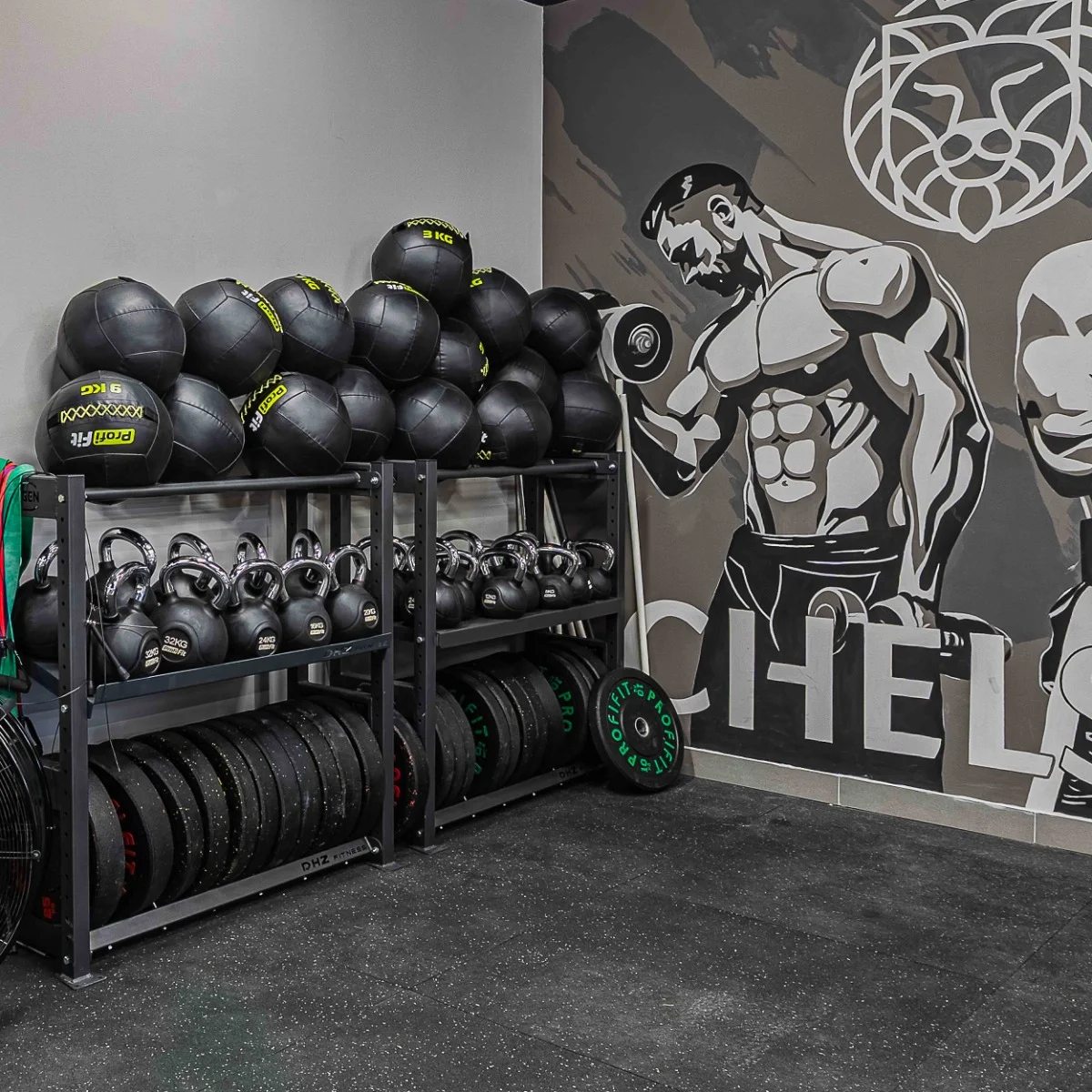 Реальное фото Медицинбол набивной (Wallball) PROFI-FIT 9 кг от магазина Спортев