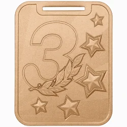 Медаль MZP 513-70/BM 3 место (55х70мм, s-3 мм)
