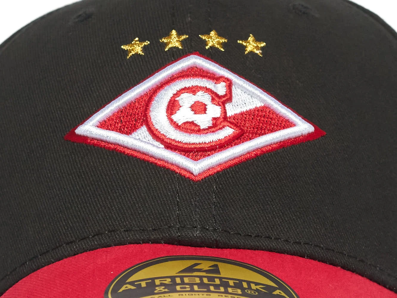 Реальное фото Бейсболка ФК Спартак черная р.55-58 120363 от магазина Спортев