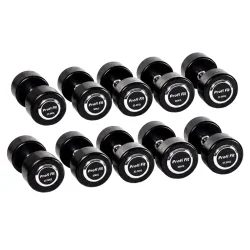 Гантельный ряд профессиональный (шаг 2,5 кг, 5 пар) PROFI-FIT 27,5-37,5 кг