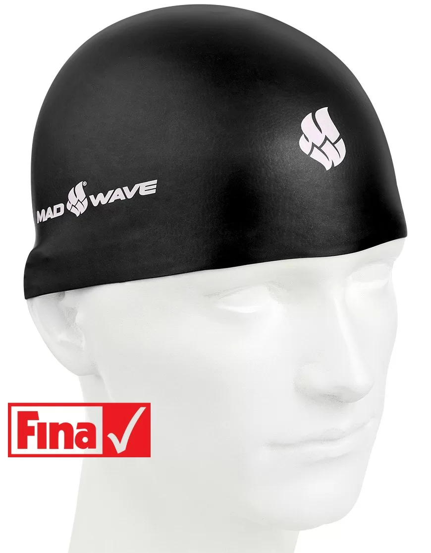 Реальное фото Шапочка для плавания Mad Wave Soft Fina Approved M M0533 01 2 01W от магазина Спортев