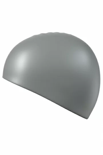 Реальное фото Шапочка для плавания Mad Wave Standard Silicone Cap серебро 9973 0 12 от магазина Спортев