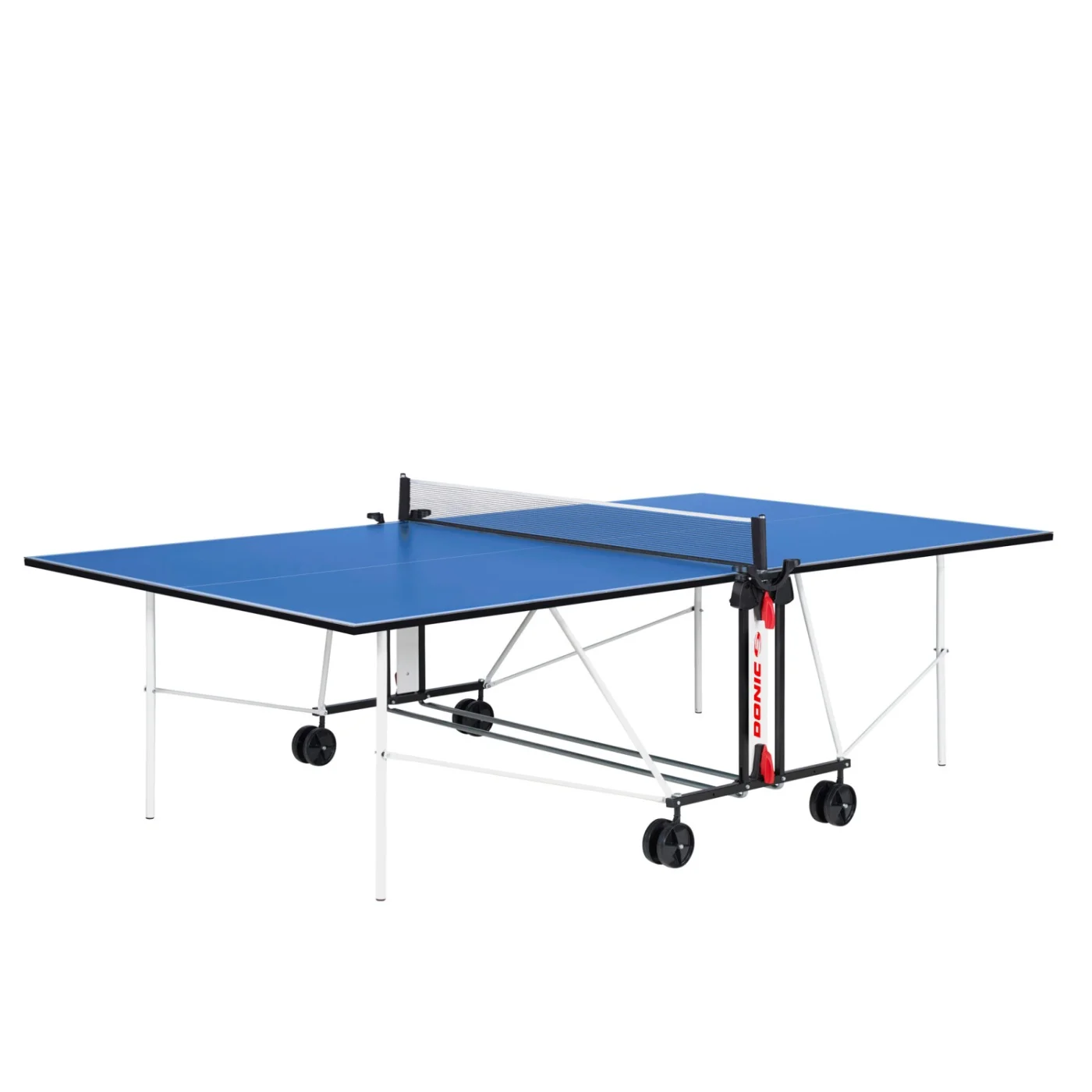 Реальное фото Теннисный стол DONIC INDOOR ROLLER FUN BLUE 19мм 230235-B от магазина Спортев