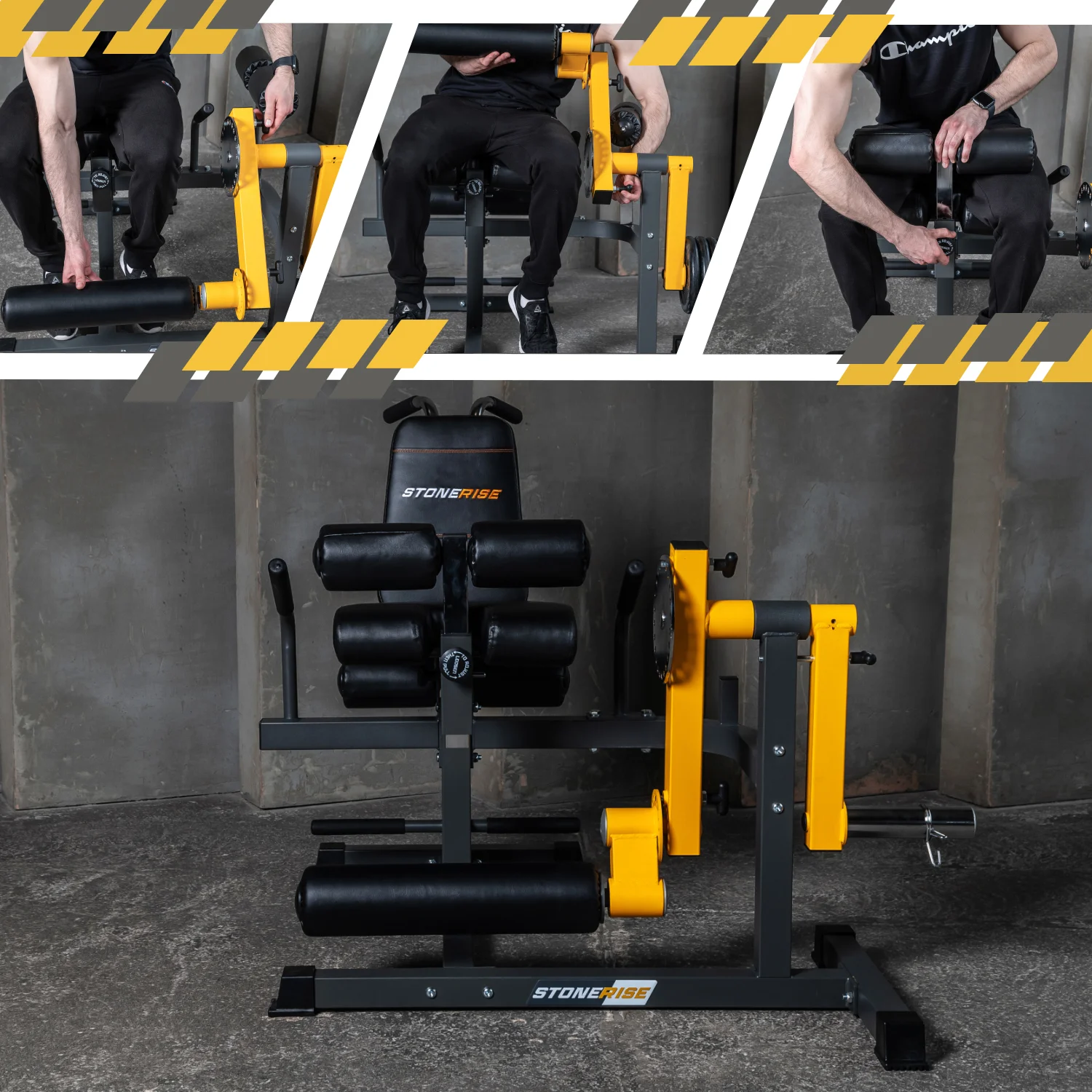 Реальное фото Силовой тренажер. Сгибание и разгибание ног. STONERISE DJS3001 от магазина Спортев
