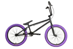 Велосипед Stark Madness BMX 4 (2025) серо-фиолетовый/черный/фиолетовый