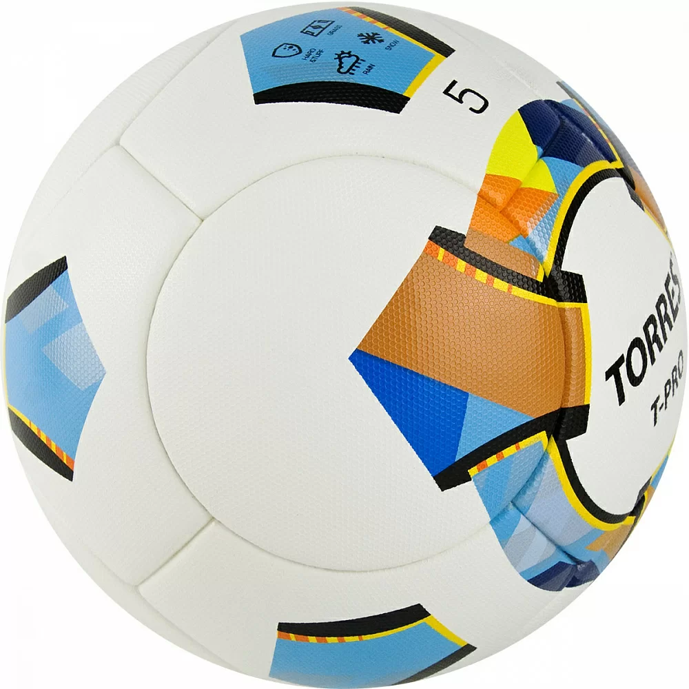 Реальное фото Мяч футбольный Torres T-Pro №5 14 панел. PU-Microf бело-мульт F320995 от магазина СпортЕВ