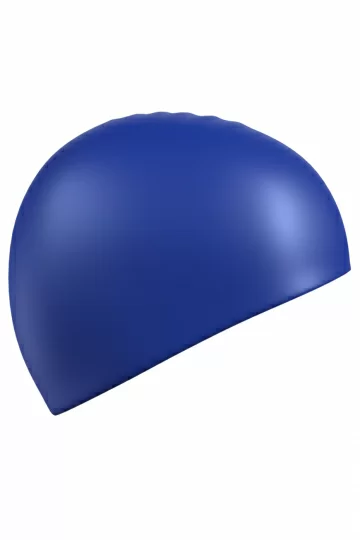 Реальное фото Шапочка для плавания Mad Wave Standard Silicone Cap синий 9973 0 04 от магазина Спортев