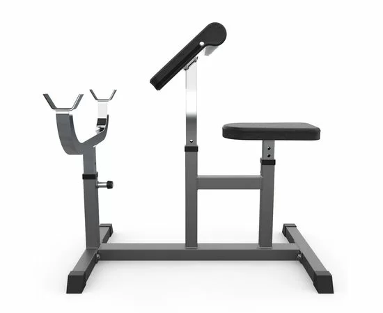 Реальное фото Скамья Скотта DFC Homegym UB009G серый от магазина Спортев