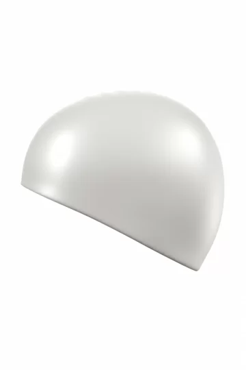 Реальное фото Шапочка для плавания Mad Wave Standard Silicone Cap белый 9973 0 02 от магазина Спортев