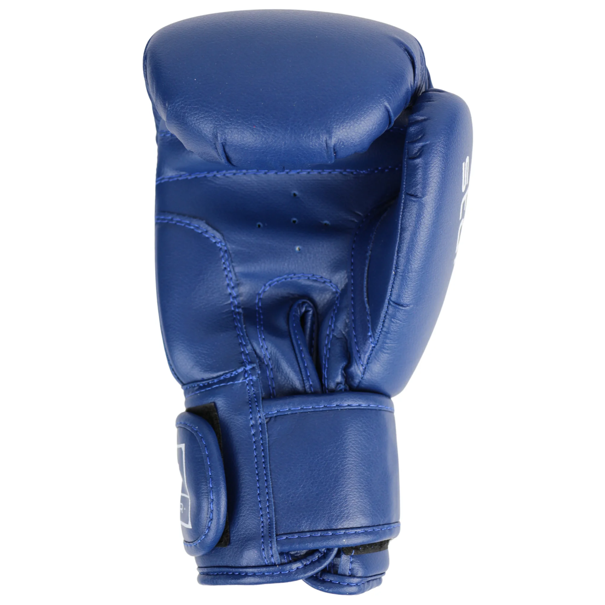 Реальное фото Перчатки боксерские OxxFire Start синие 4493 от магазина Спортев