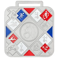 Медаль MZP 525-90/SM адаптивный спорт (75х68мм, s-2 мм)