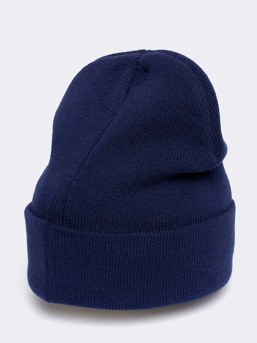 Реальное фото Шапка А&C синяя р.55-58 11396 от магазина Спортев