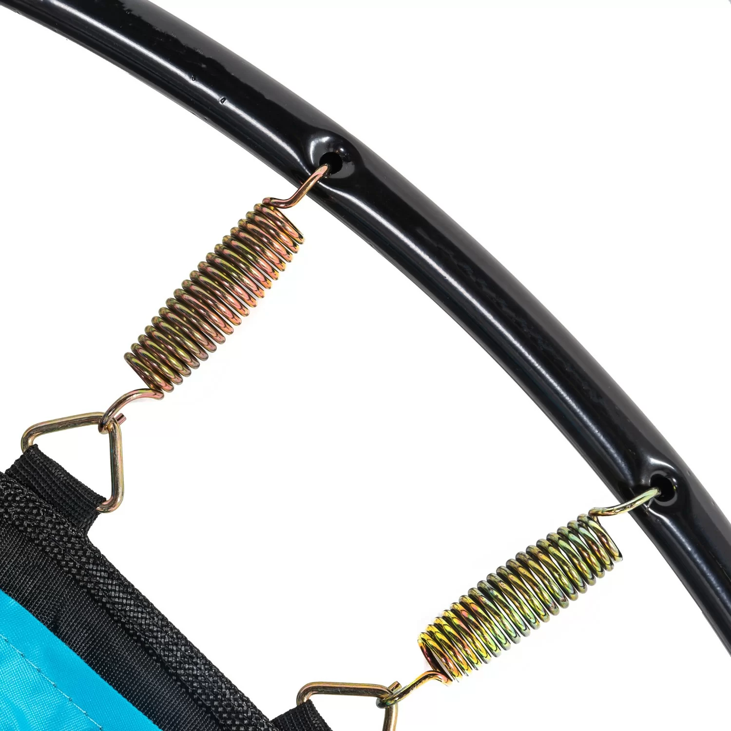 Реальное фото Батут DFC JUMP KIDS 48" синий, сетка (120см) 48INCH-JD-B от магазина Спортев