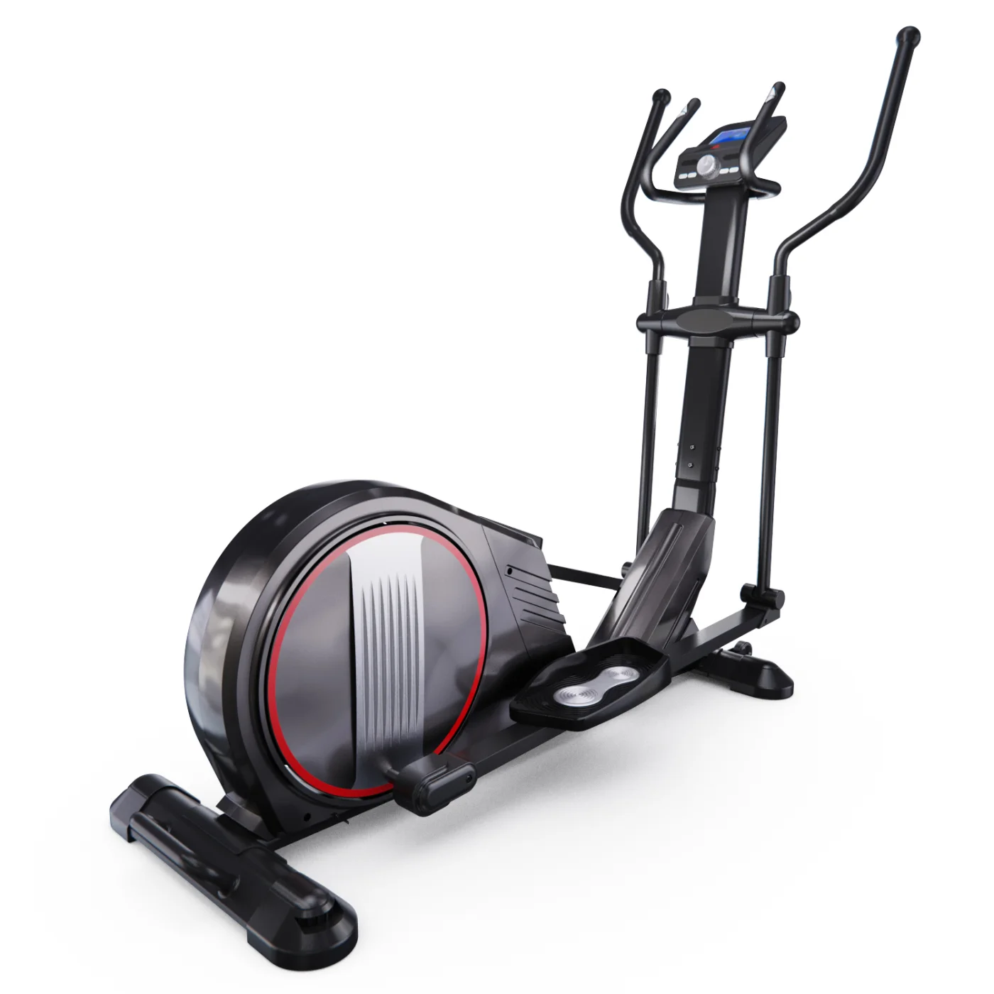 Реальное фото Эллиптический тренажер DFC E97602 магн.эл.привод от магазина Спортев