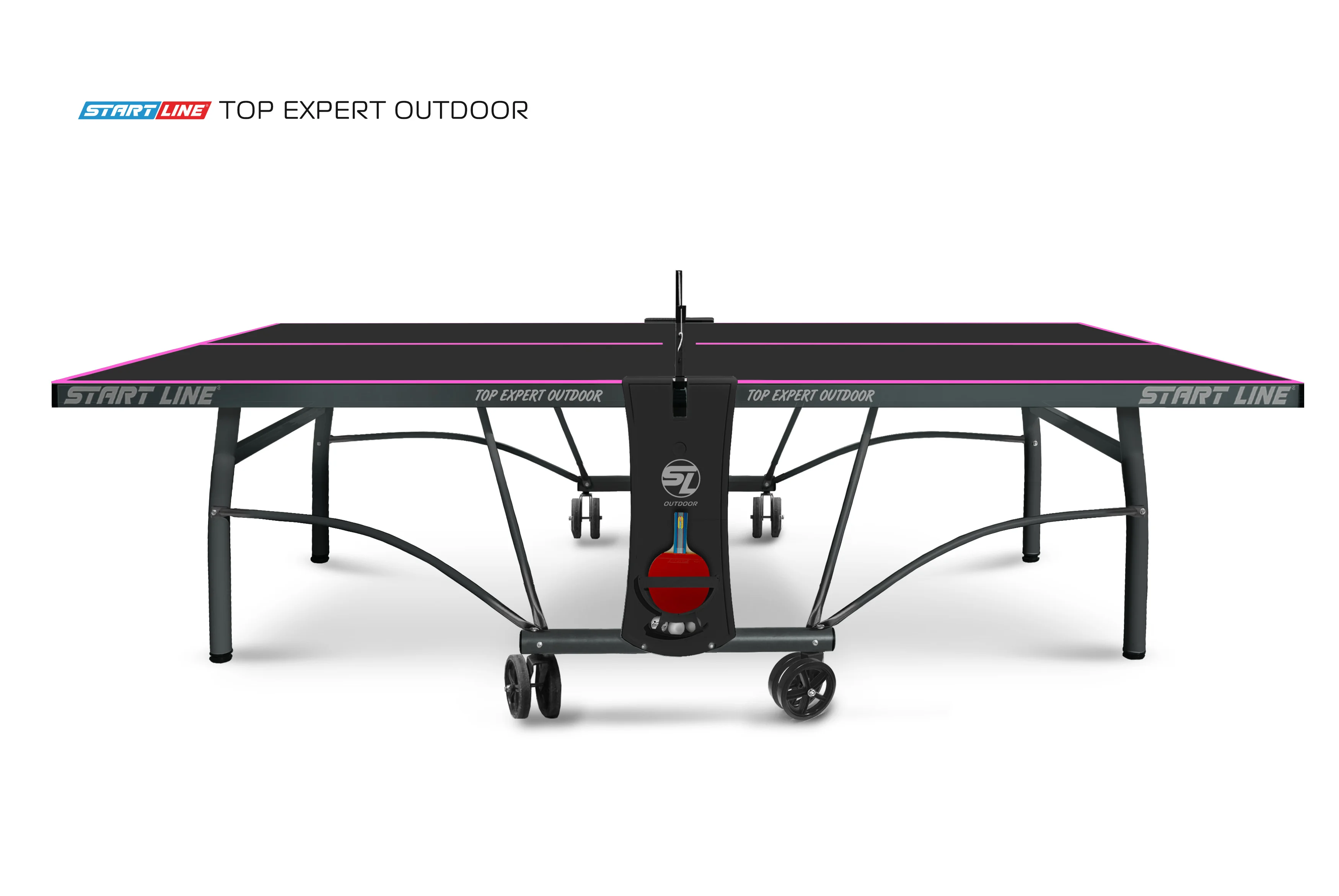 Реальное фото Стол теннисный Top Expert 6 Всепогодный Black от магазина Спортев