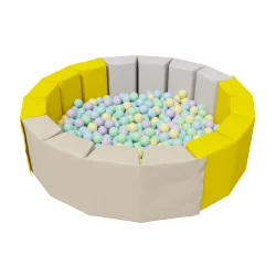 Сухой бассейн Romana «16 граней» (pastel), 300 шариков (Zefir mix) ДМФ-МК-14.19.01 (pastel)