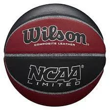 Реальное фото Мяч баскетбольный Wilson NCAA Limited размер №7 композит бордово-черный WTB06589XB07 от магазина СпортЕВ