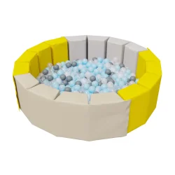 Сухой бассейн Romana «16 граней» (pastel), 300 шариков (Grey mix) ДМФ-МК-14.19.01 (pastel)