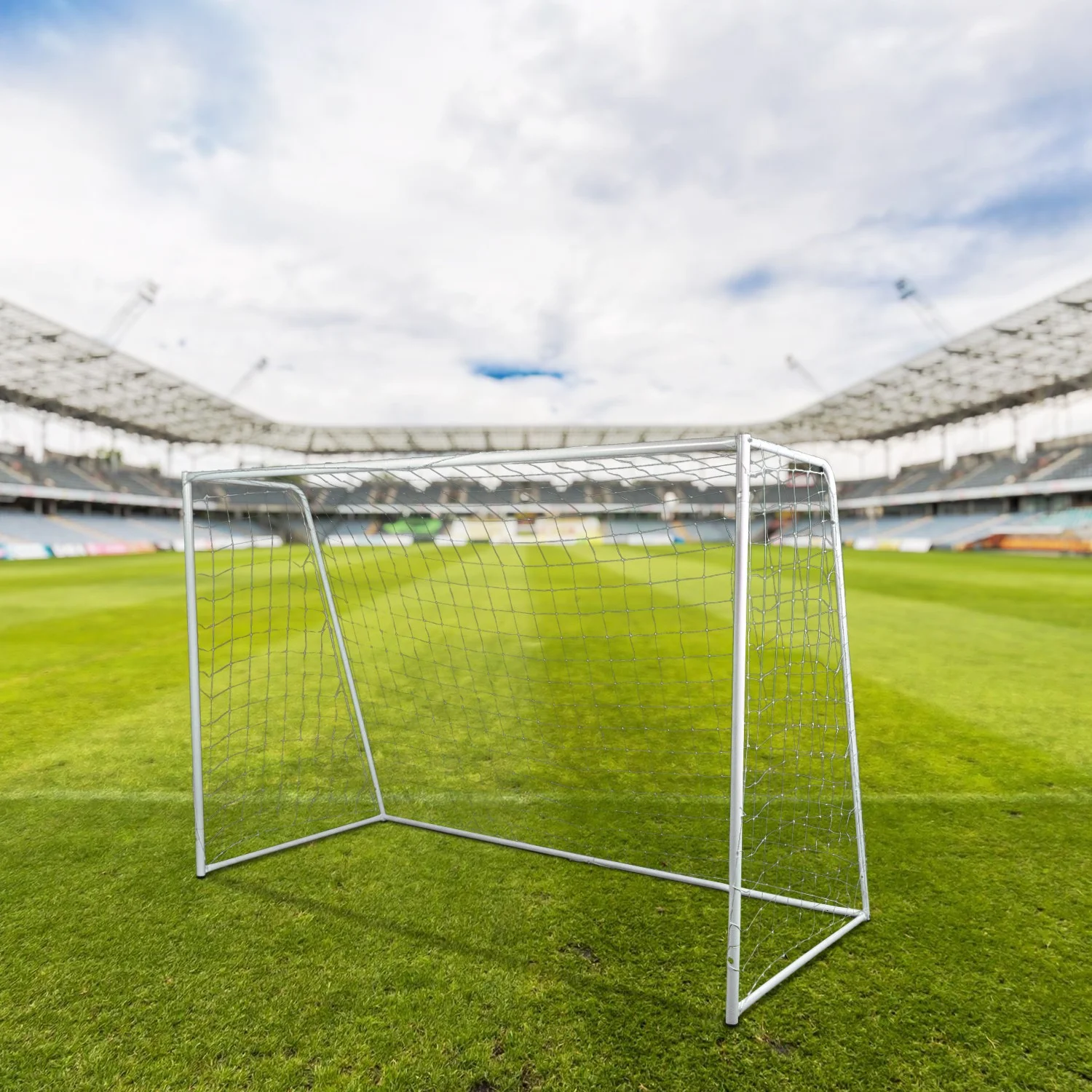 Реальное фото Ворота игровые DFC GOAL302 302x200x130cm от магазина Спортев