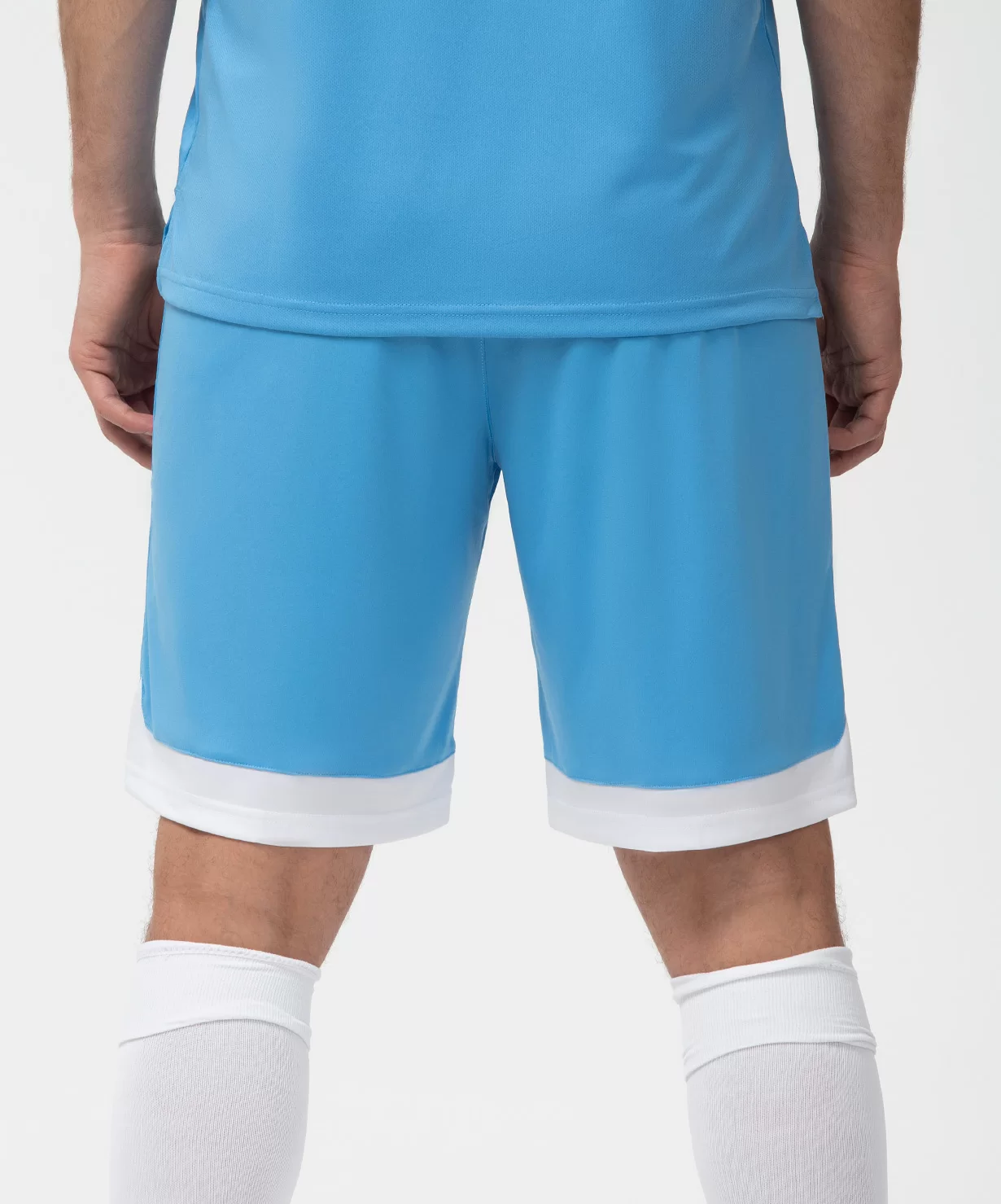 Реальное фото Шорты игровые DIVISION PerFormDRY Union Shorts, голубой/белый/белый Jögel от магазина Спортев