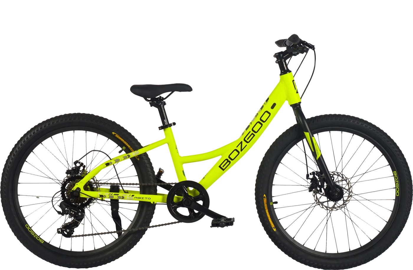 Велосипед BOZGOO Abito 24" зеленый/черный 30100 Реальное фото Велосипед BOZGOO Abito 24" зеленый/черный 30100 от магазина Спортев