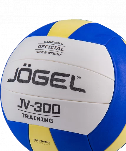 Реальное фото Мяч волейбольный Jogel JV-300 синий/желтый 19092 от магазина СпортЕВ