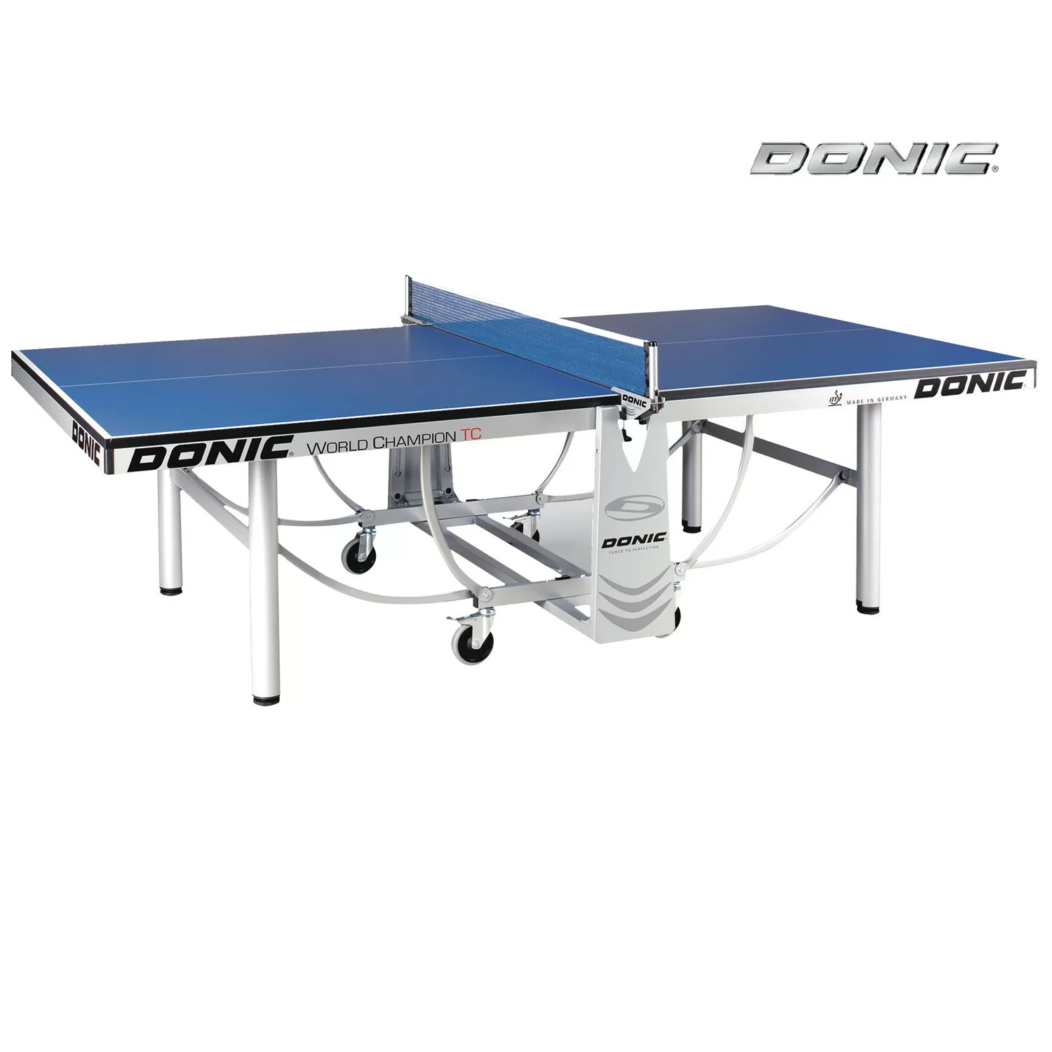 Реальное фото Теннисный стол DONIC WORLD CHAMPION TC BLUE (без сетки) 400240-B от магазина СпортЕВ