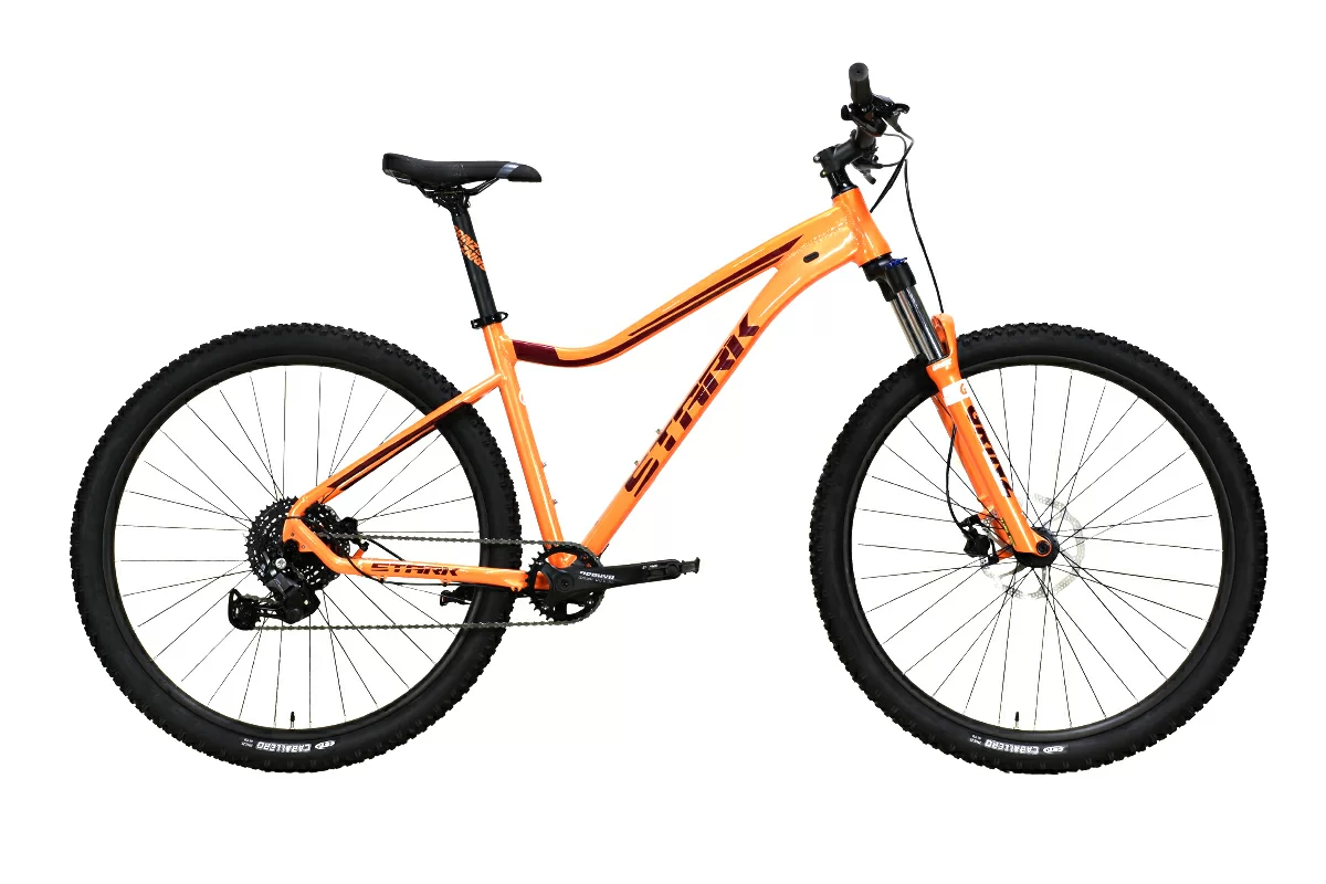 Реальное фото Велосипед Stark Tactic 29.4 HD (2024) оранжевый металлик/темно-красный металлик от магазина Спортев