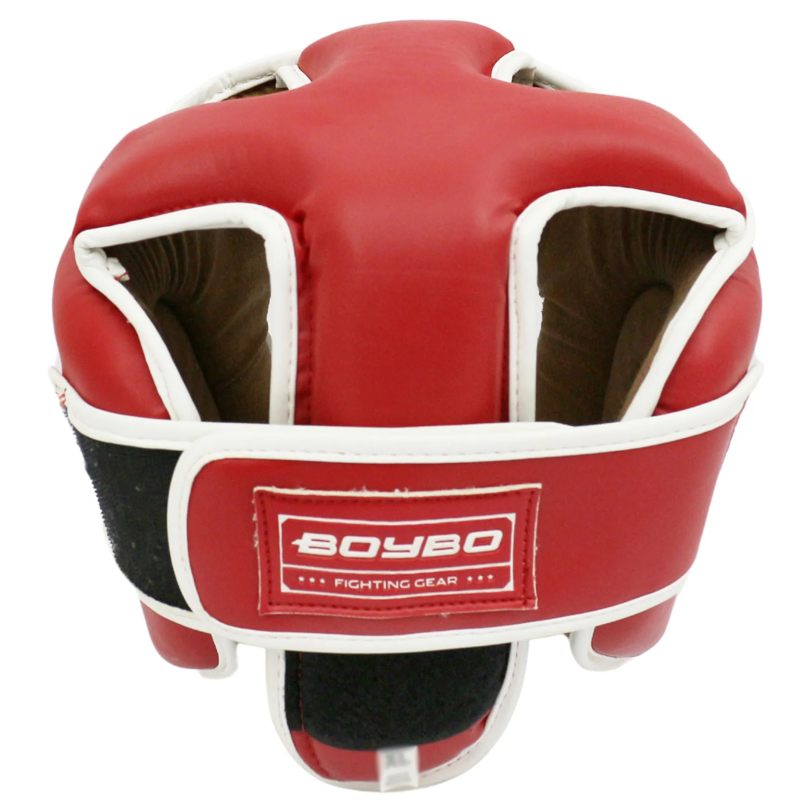 Реальное фото Шлем боксерский BoyBo Universal Flexy BP2003 красный 0408 от магазина Спортев