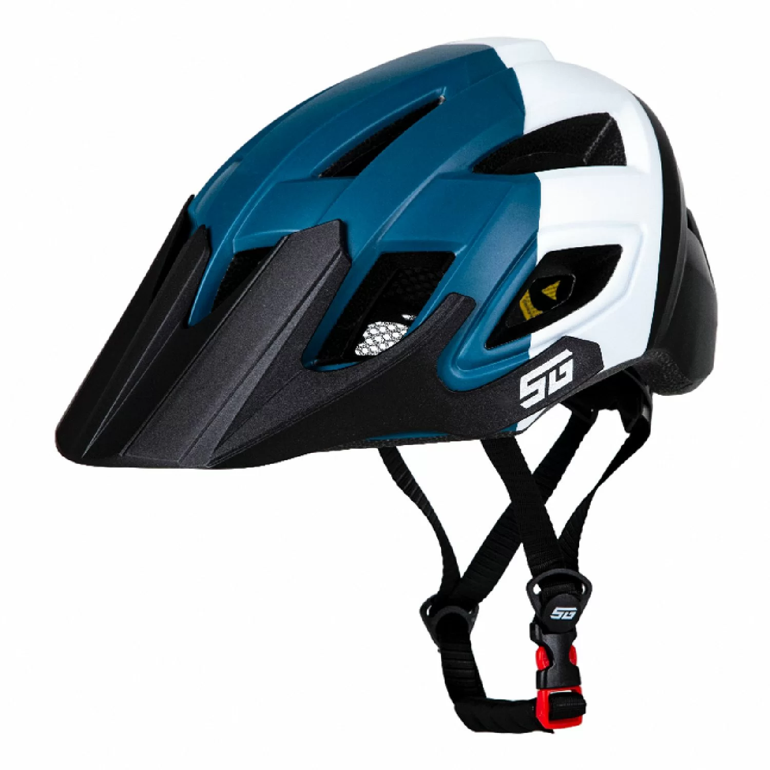 Реальное фото Шлем STG TS-39 черный/синий Х112431 от магазина СпортЕВ
