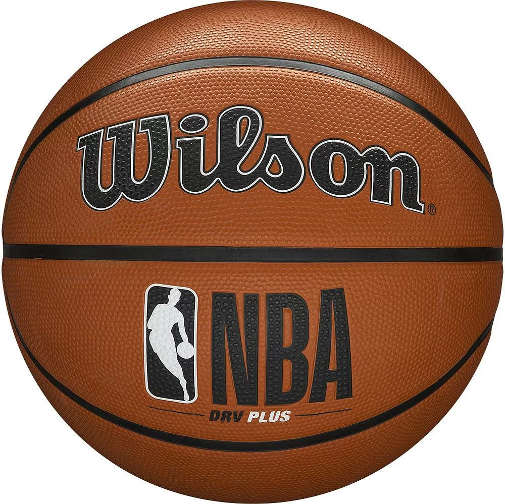 Реальное фото Мяч баскетбольный Wilson NBA DRV Plus размер №7 коричневый WTB9200XB07 от магазина СпортЕВ