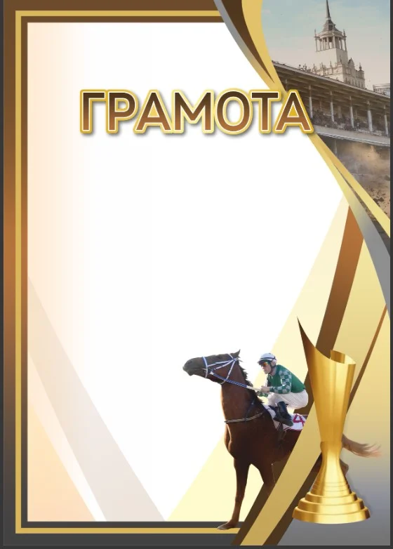 Реальное фото Грамота 00663 конный спорт от магазина Спортев