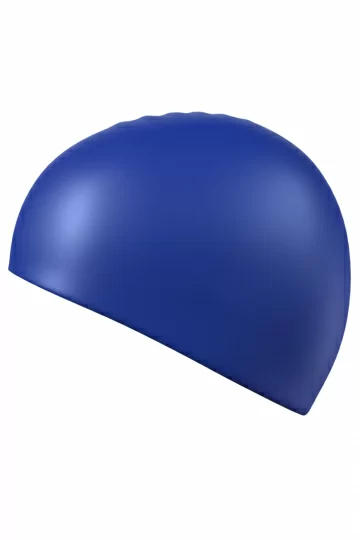 Реальное фото Шапочка для плавания Mad Wave Standard Silicone Cap синий 9973 0 04 от магазина Спортев