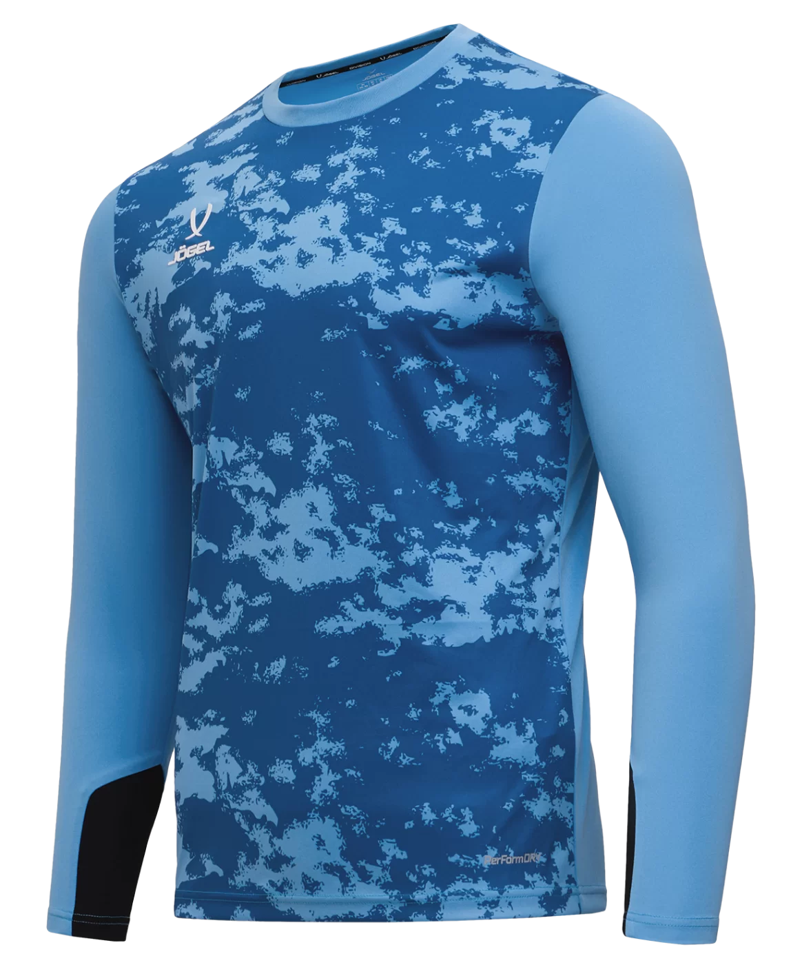 Реальное фото Свитер вратарский PerFormDRY SPLASH GK Jersey, голубой Jögel от магазина Спортев