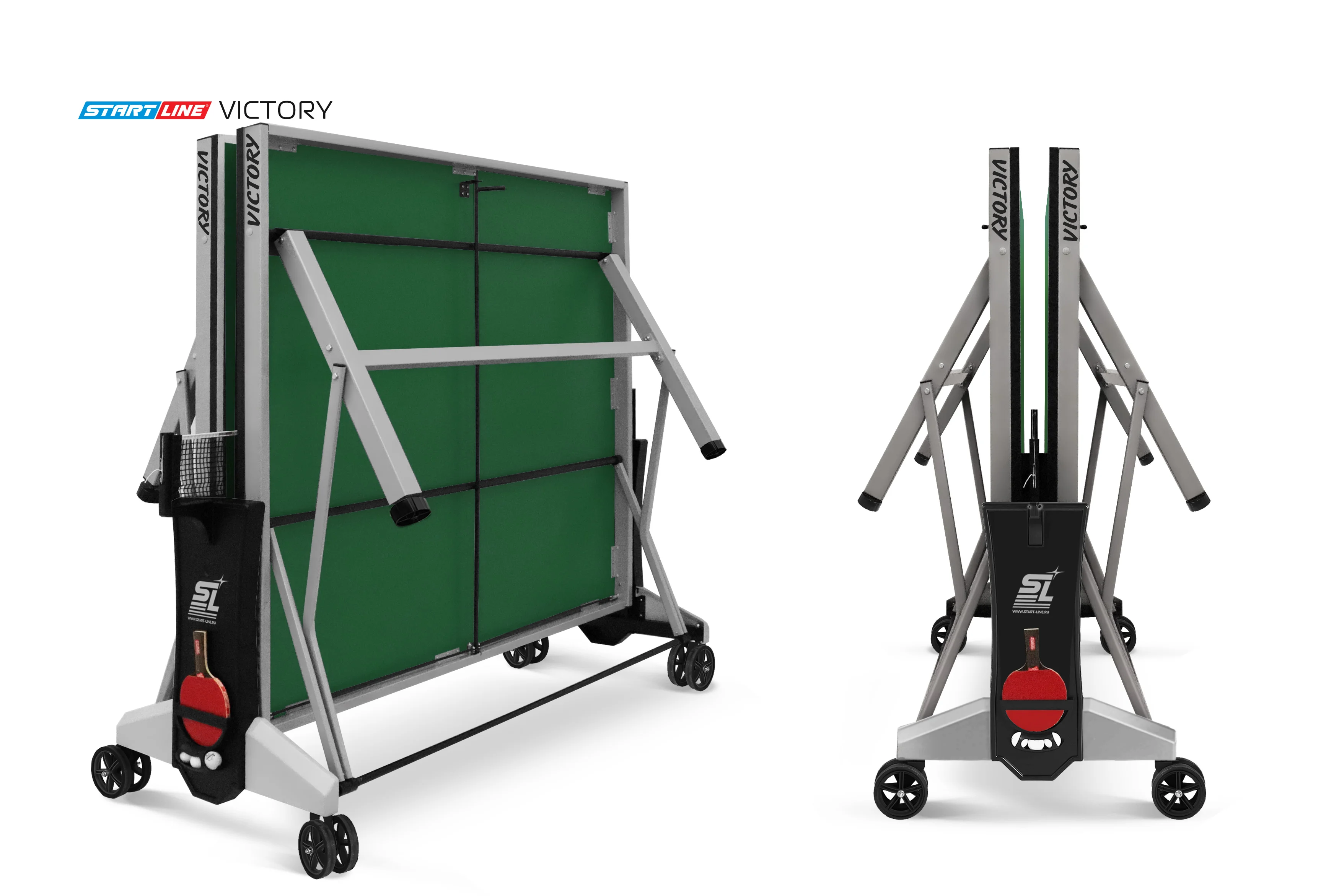 Реальное фото Стол теннисный VICTORY Зелёный от магазина Спортев