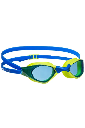Реальное фото Очки для плавания Mad Wave Dynamix лайм M0424 27 0 32W от магазина Спортев