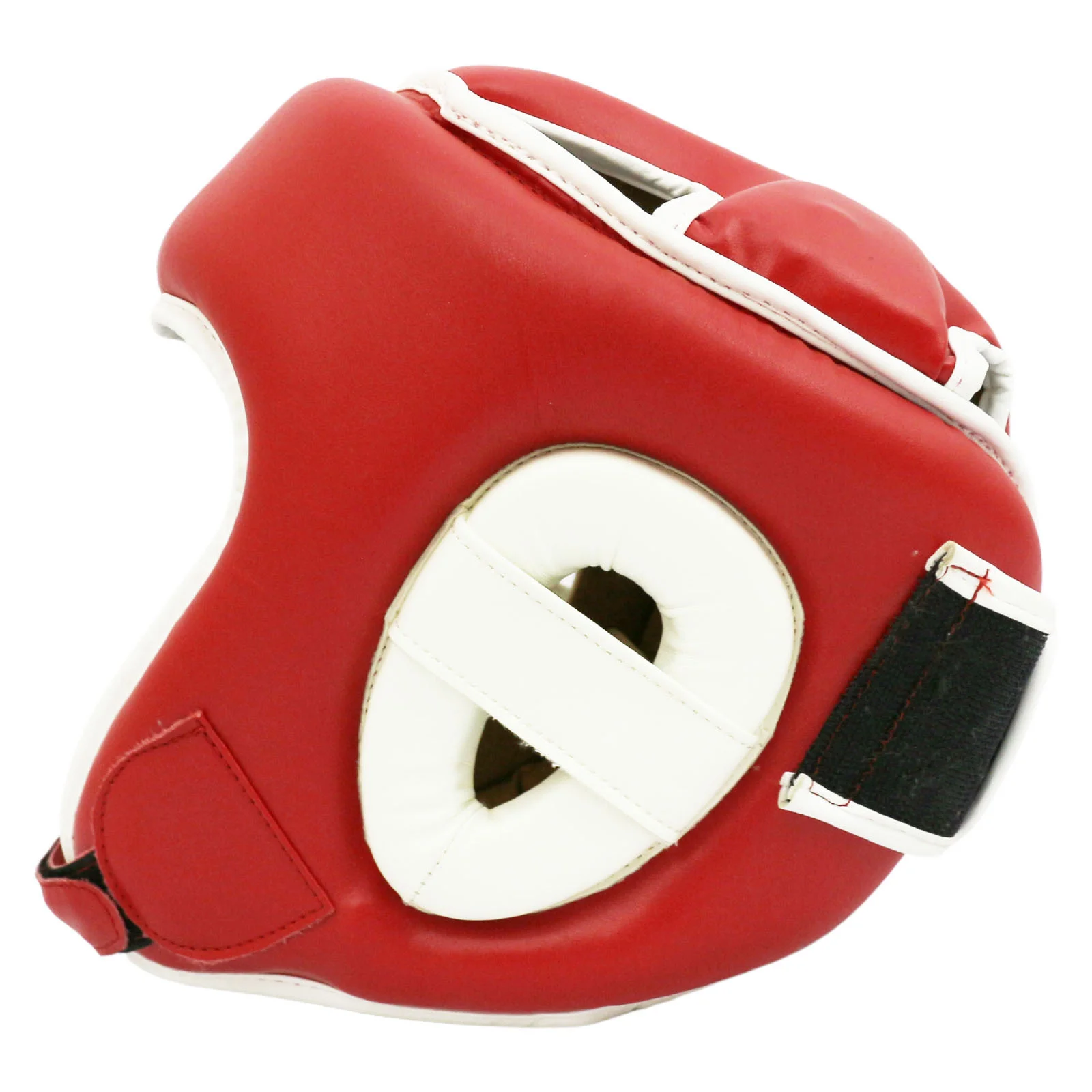 Реальное фото Шлем боксерский BoyBo Universal Flexy BP2003 красный 0408 от магазина Спортев