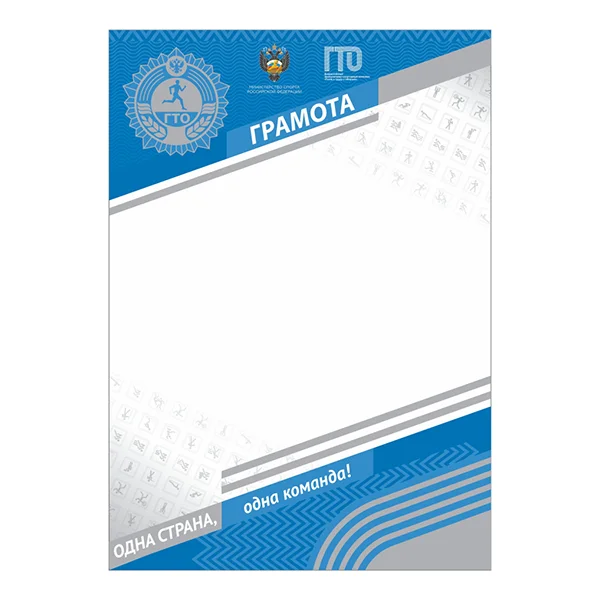 Реальное фото Грамота GTO 007/BL от магазина Спортев