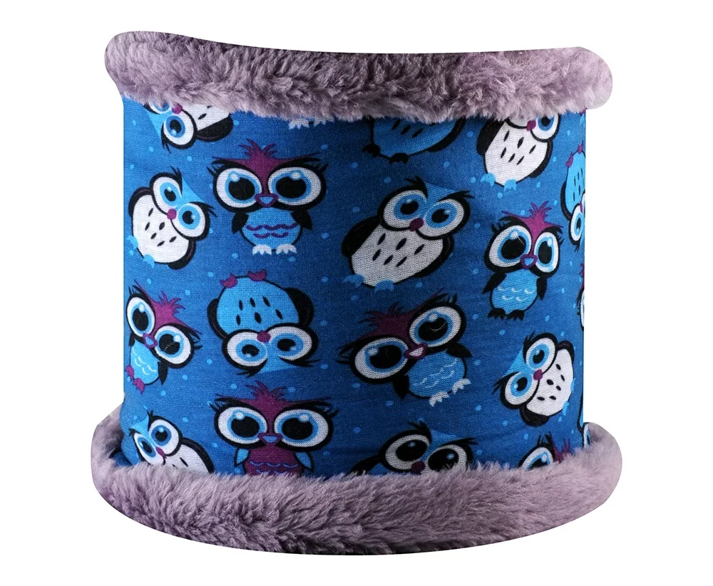 Реальное фото Шарф 4Fun 8в1 Thermal Pro Owl Blue Viola от магазина Спортев