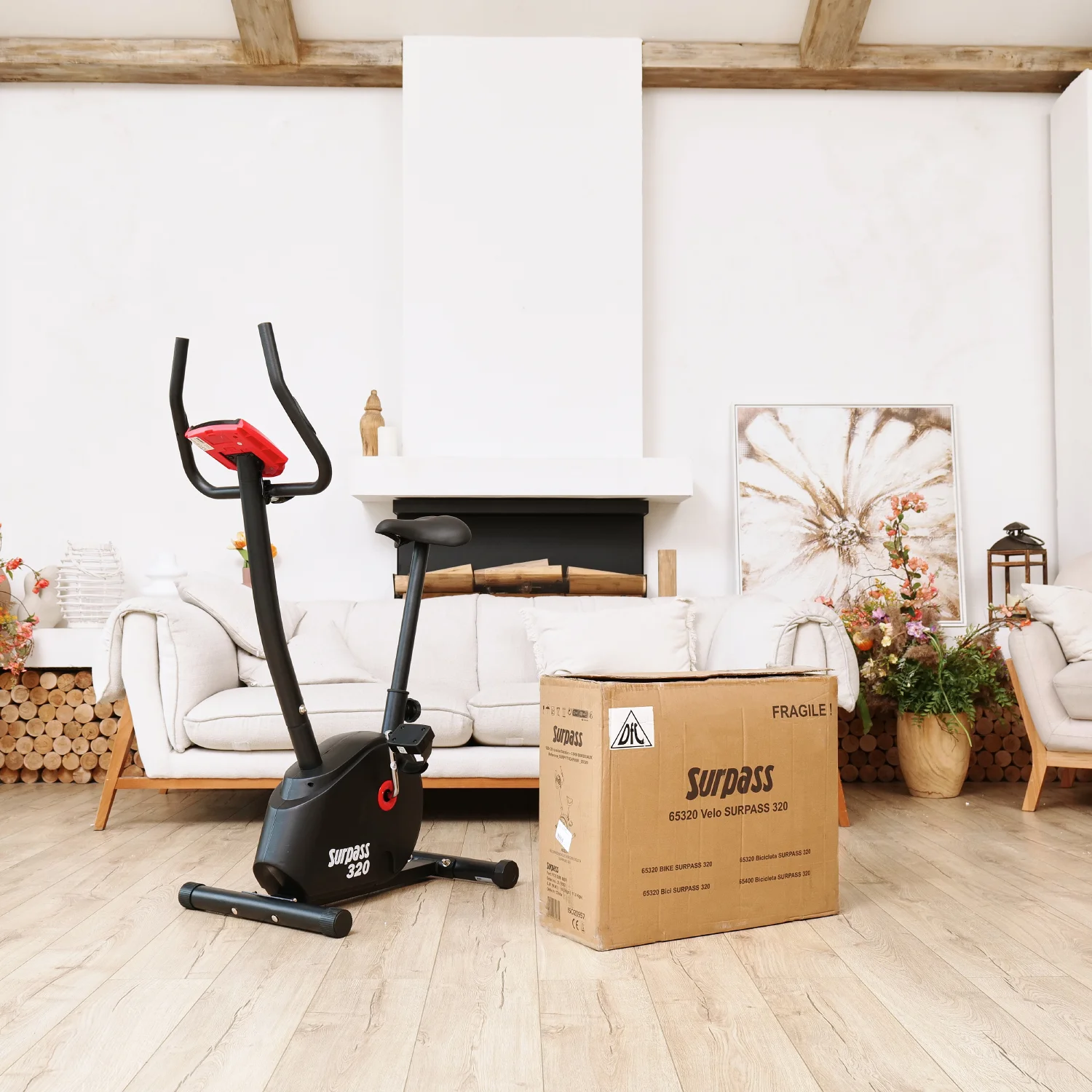 Реальное фото Велотренажер DFC B-300 PRO от магазина Спортев