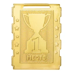 Медаль MZ 135-65/G 1 место (50х65мм, s-2мм)