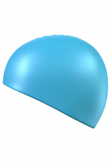 Реальное фото Шапочка для плавания Mad Wave Standard Silicone Cap лазурный 9973 0 08 от магазина Спортев